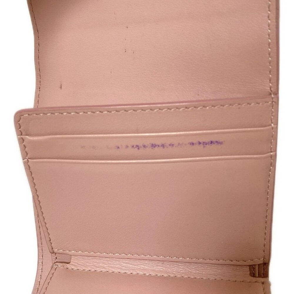 CELINE Small flap wallet 10D783BZG.25VP Pink Beige Leather - Trifold Wallet - Picture 6 of 13